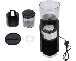Elektrische Koffiemolen - Braammolen Bonenmaler - Verse Koffie Zetten - Verstelbare Maalgraad - 250 Gram Capaciteit - Zwart
