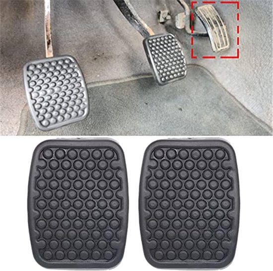 Pedaal Covers - Voetsteun Beschermers - Verbeterde Rijcontrole - Antislip Oppervlak - 3 Stuks - Zwart — afbeelding 4
