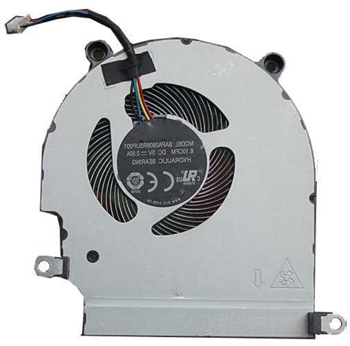 Laptop Koelventilator - CPU Cooler - Oververhitting Voorkomen - 4-Draads Aansluiting - 5V 0.5A - Zilver