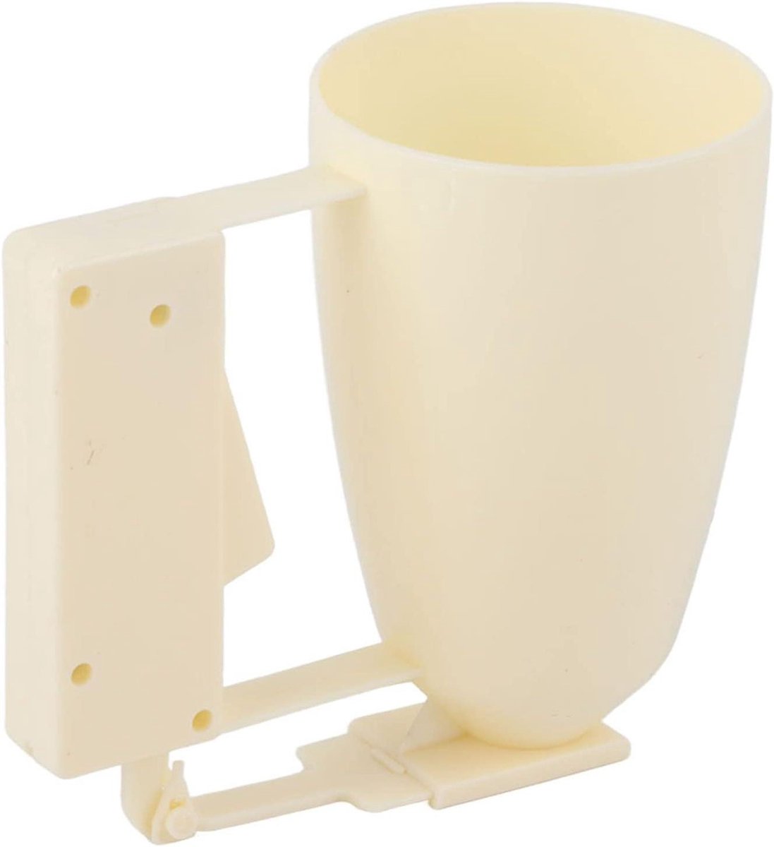 Beslag Dispenser - Beslagverdeeler Pannenkoekenmaker - Bakken en Koken - Eenvoudige Dosering - 15.8 x 14.5 x 9 cm - Wit