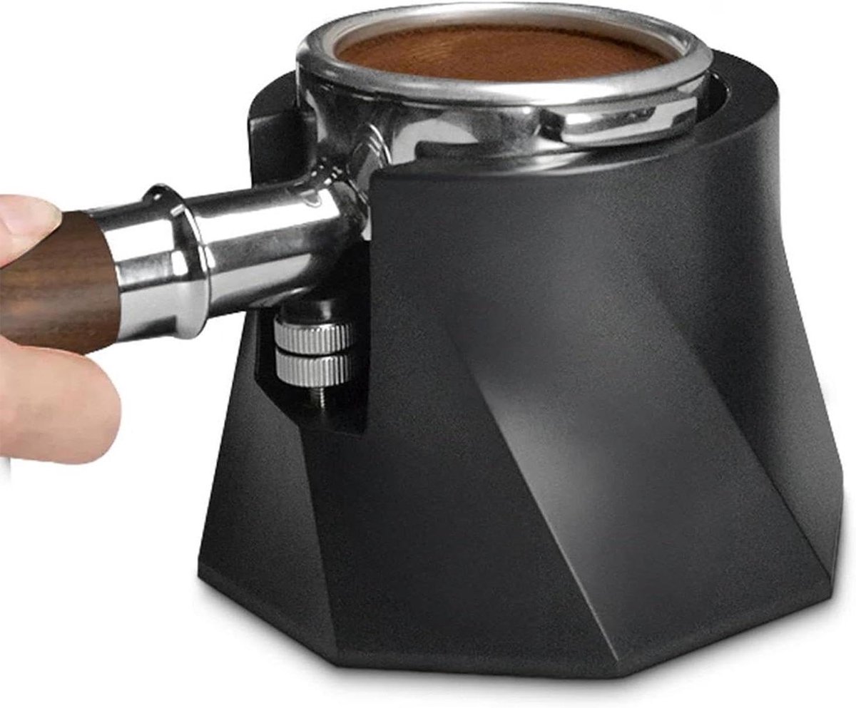 Koffie Tamper Station Espresso Tamper Houder Koffie Bereiden Verstelbare Hoogte 118 x 81 cm Zwart