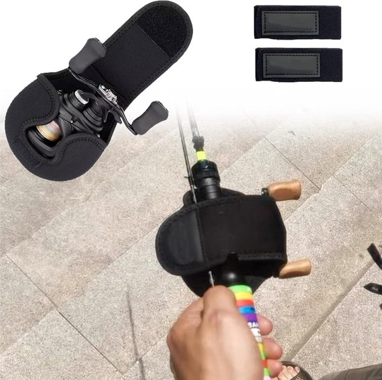 Beschermhoes voor Baitcasting Reel, Nylon en Neopreen Anti-Collisie Opbergtas voor Visspullen, Ideaal voor Vissers en Hengelsport accessoires — afbeelding 4