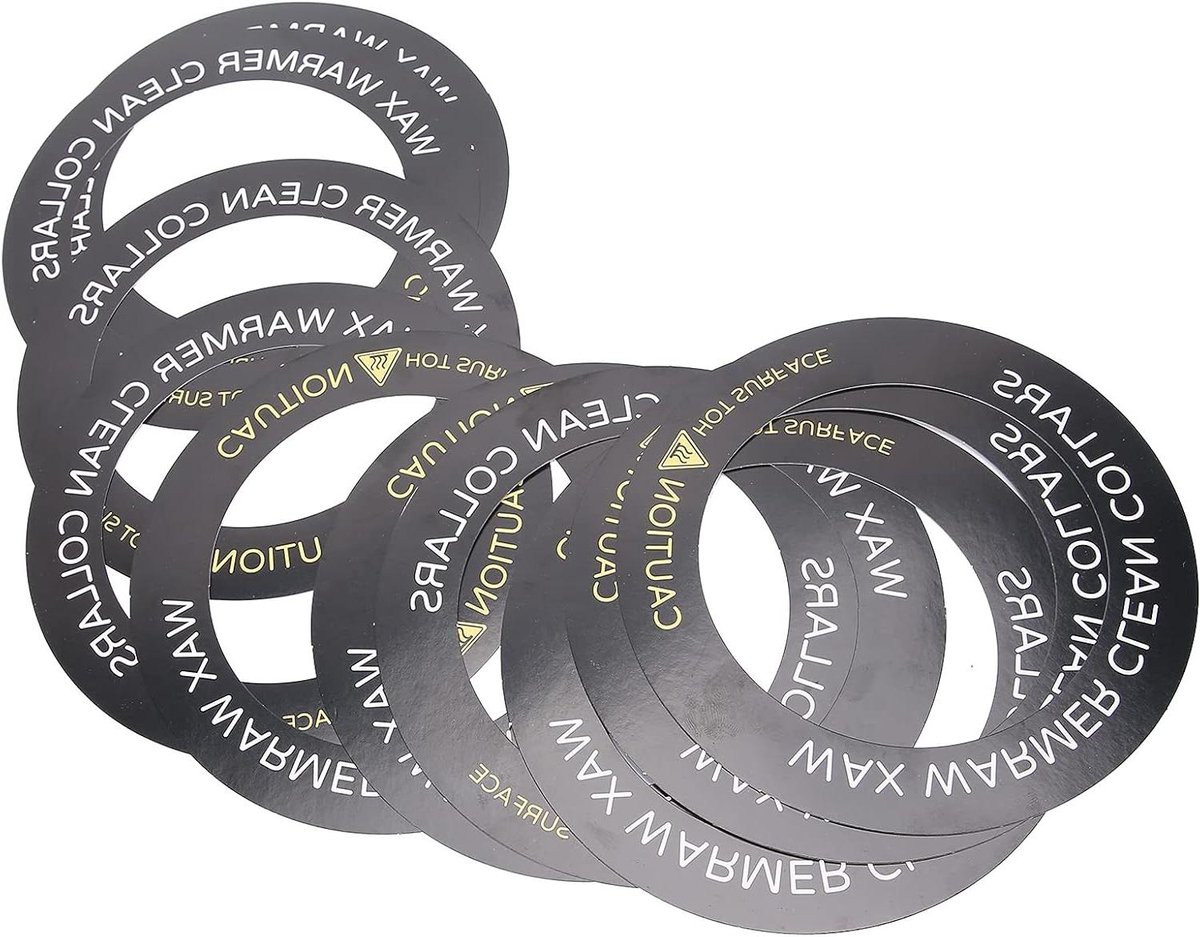 Waxverwarmer Beschermring - Reinigingsring Ontharen - Hygiënisch Ontharen - Anti-druppel Ontwerp - 156 x 156 mm - Wit