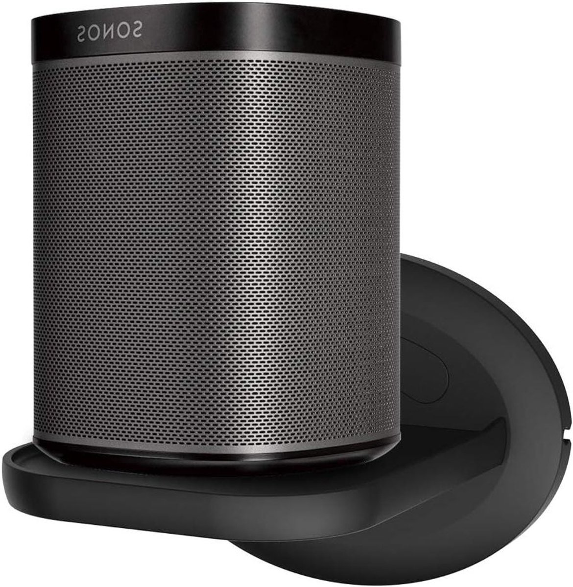 Wandrekje voor Smart Speaker - Muurhouder Organizer - Apparaten Opbergen - Met Kabelmanagement - 10mm Slim - Zwart