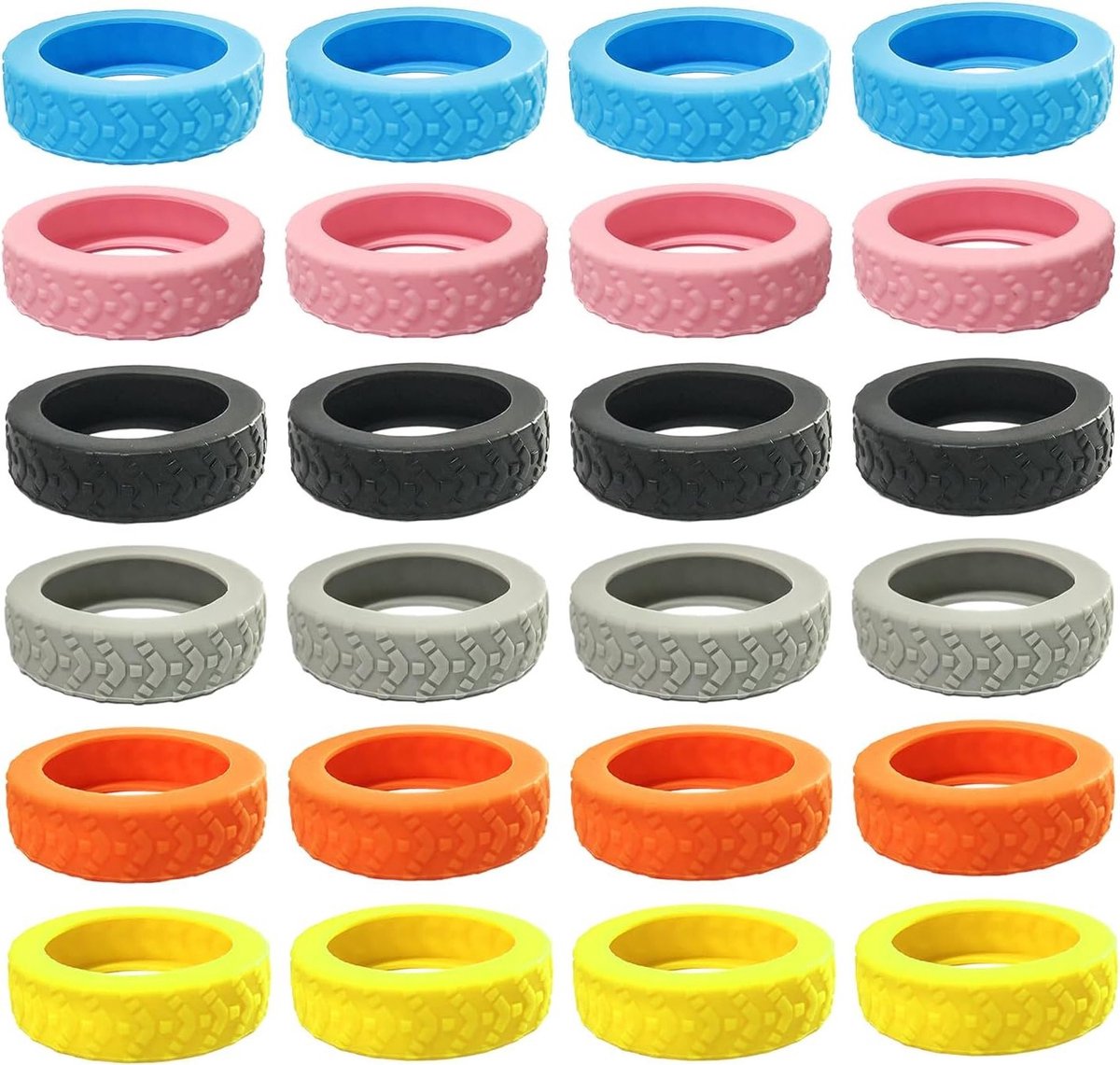 Kofferhoezen Set van 24 Stuks, Krasbestendige Wielen, Vervangende Koffers en Bandenaccessoires voor Reizen