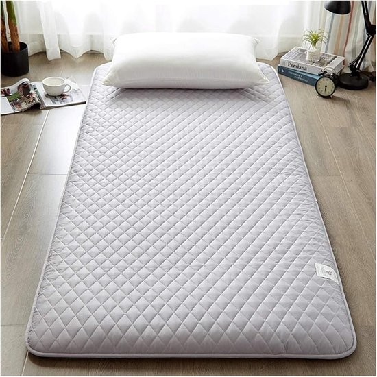 Opvouwbare matras - Draagbare futon - Comfortabel slapen - Zacht en dik - 150 x 200 cm - Blauw — afbeelding 3