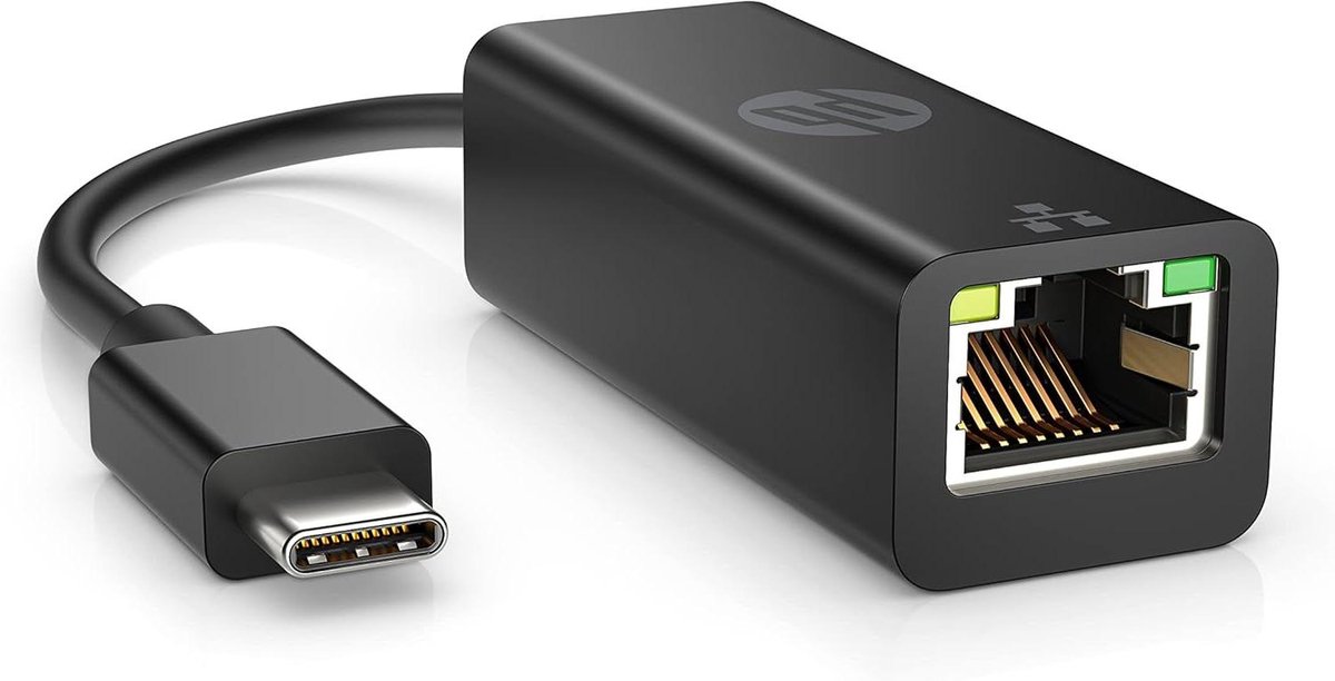 USB-C naar RJ45 Adapter - Netwerk Adapter - Internet Verbinding - Snelle Dataoverdracht - 3 Ampère - Zwart