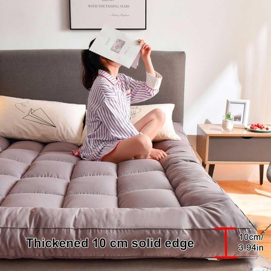 Vloermatras Opvouwbaar - Japanse Futon - Comfortabel Slapen - Lichtgewicht Stevig - 90x200cm - Kleur B — afbeelding 2