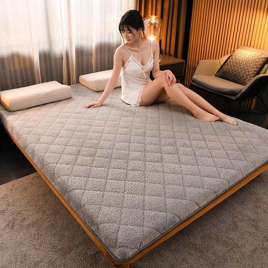 Japanse Slaapmat - Vloermat Futon - Comfortabel Slapen - Opvouwbaar Ontwerp - 80x190cm - Camel — afbeelding 2