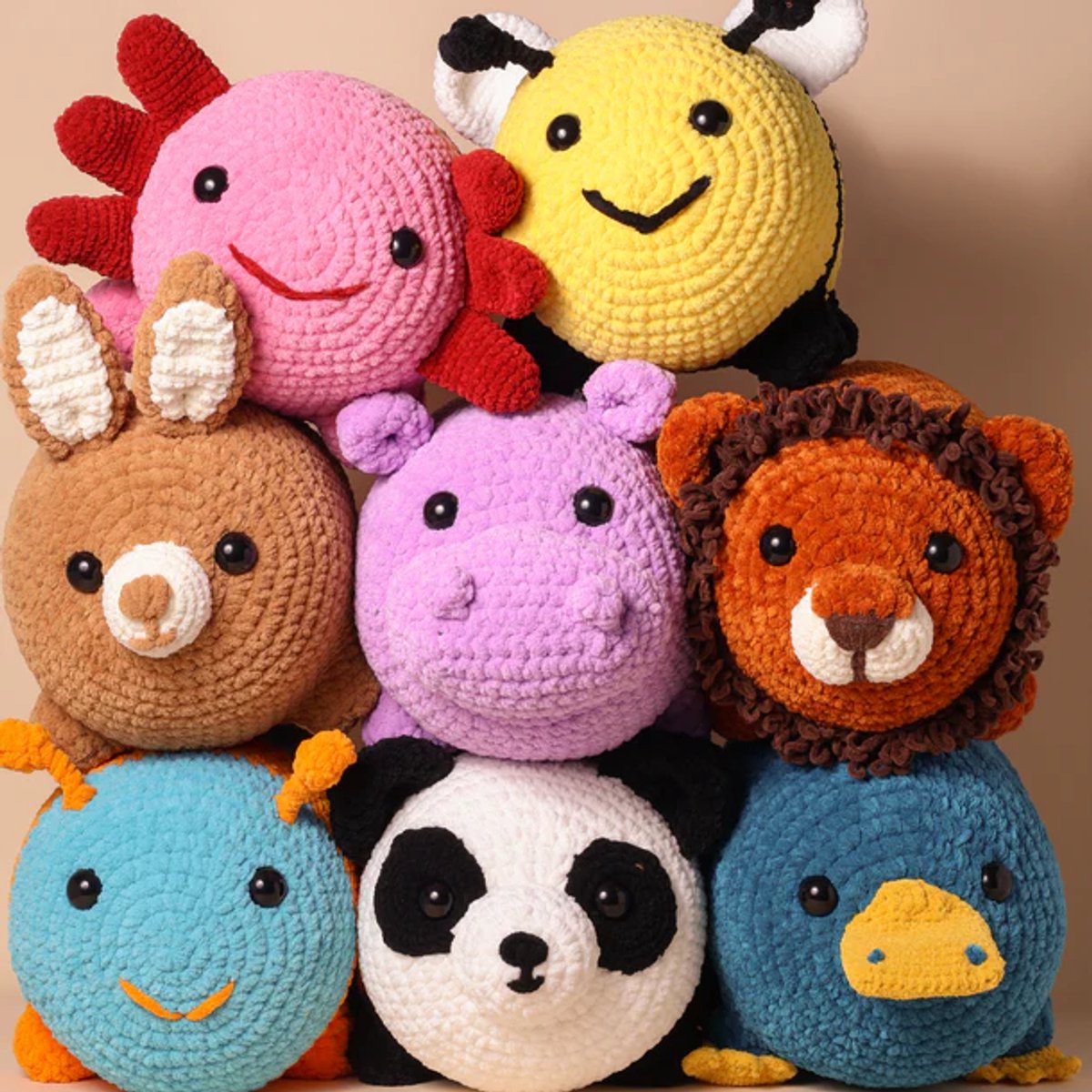 Megapakket Chubby Crew (gemaakt met little Darling) met patroonboekje