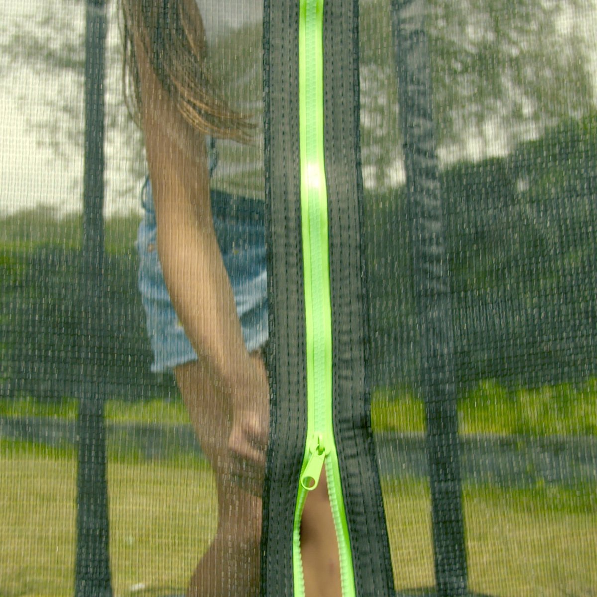 VirtuFit Kinder Trampoline met Veiligheidsnet - 140 cm - UV- en Weerbestendig - Zwart - Compact Ontwerp — afbeelding 6