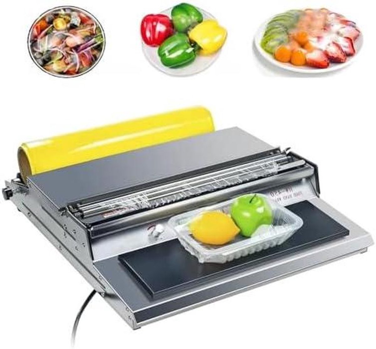 Folie sluitmachine - Verpakker Vershoudfolie - Voedsel Verpakken - Roestvrij staal 304 - 45 cm breed - Zilver