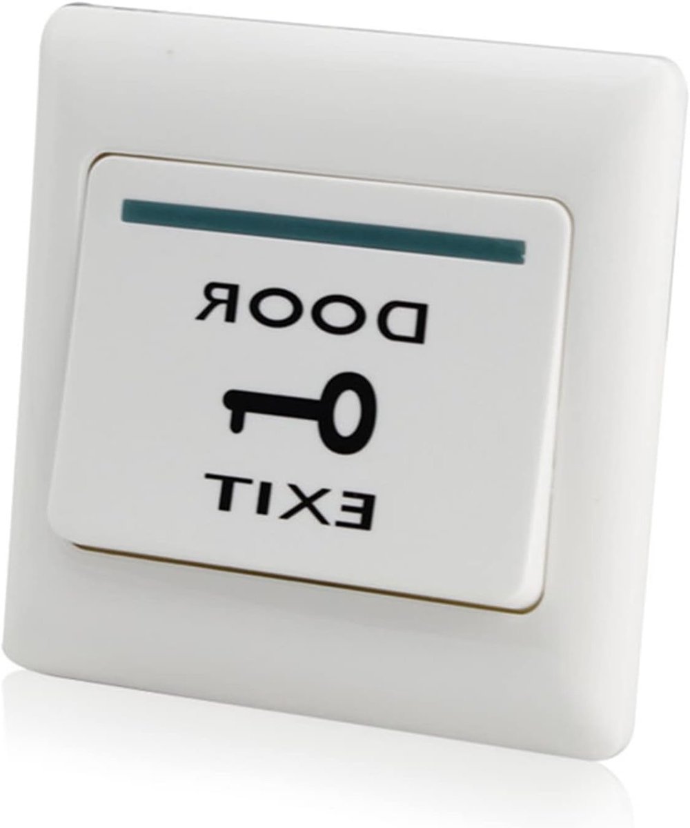 Push to Exit Knop 4 Stuks voor Deur Toegangscontrole - NO/NC/COM Schakelpaneel 86mmx86mm 36V 3A