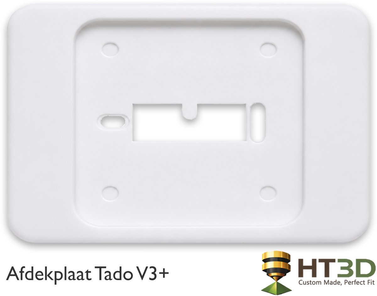 Afdekplaat Tado V3+ - Wit - Tado Thermostaat - Kamerthermostaat - Thermostaat - Muurplaat - Afdekraam - Grondplaat - Houder - HT3D