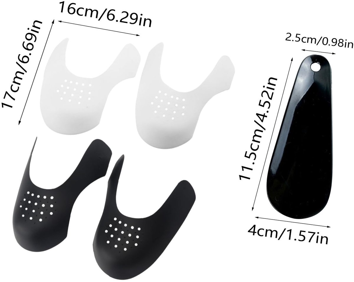 Dailygoody - Sneaker Schoen Beschermers - Anti-kreuk - Comfortabel - TPU - Vouw Beschermers - Ideaal voor Running en Vrijetijdsschoenen - Inclusi