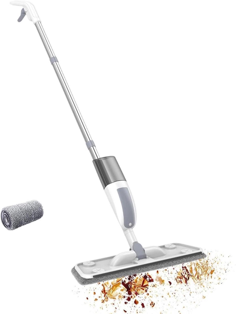 Oplaadbare sproeimop - Sproei dweil - Vloeren reinigen - Gelijkmatige nevel - 120 cm - Uniek
