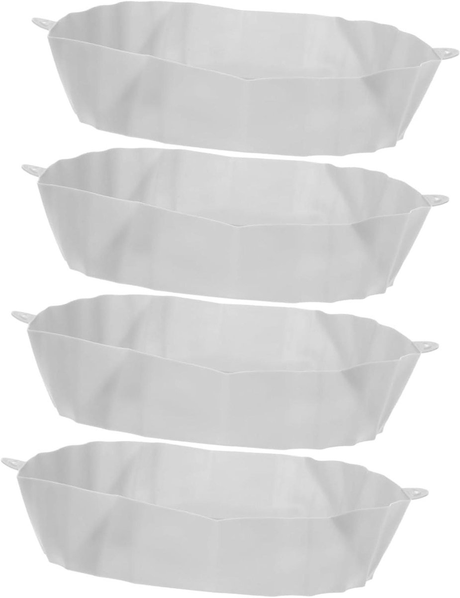Siliconen Airfryer Bakmatten Airfryer Liners Herbruikbaar Bakken in Airfryer Hittebestendig en Anti-aanbak 24x22x6cm Grijs