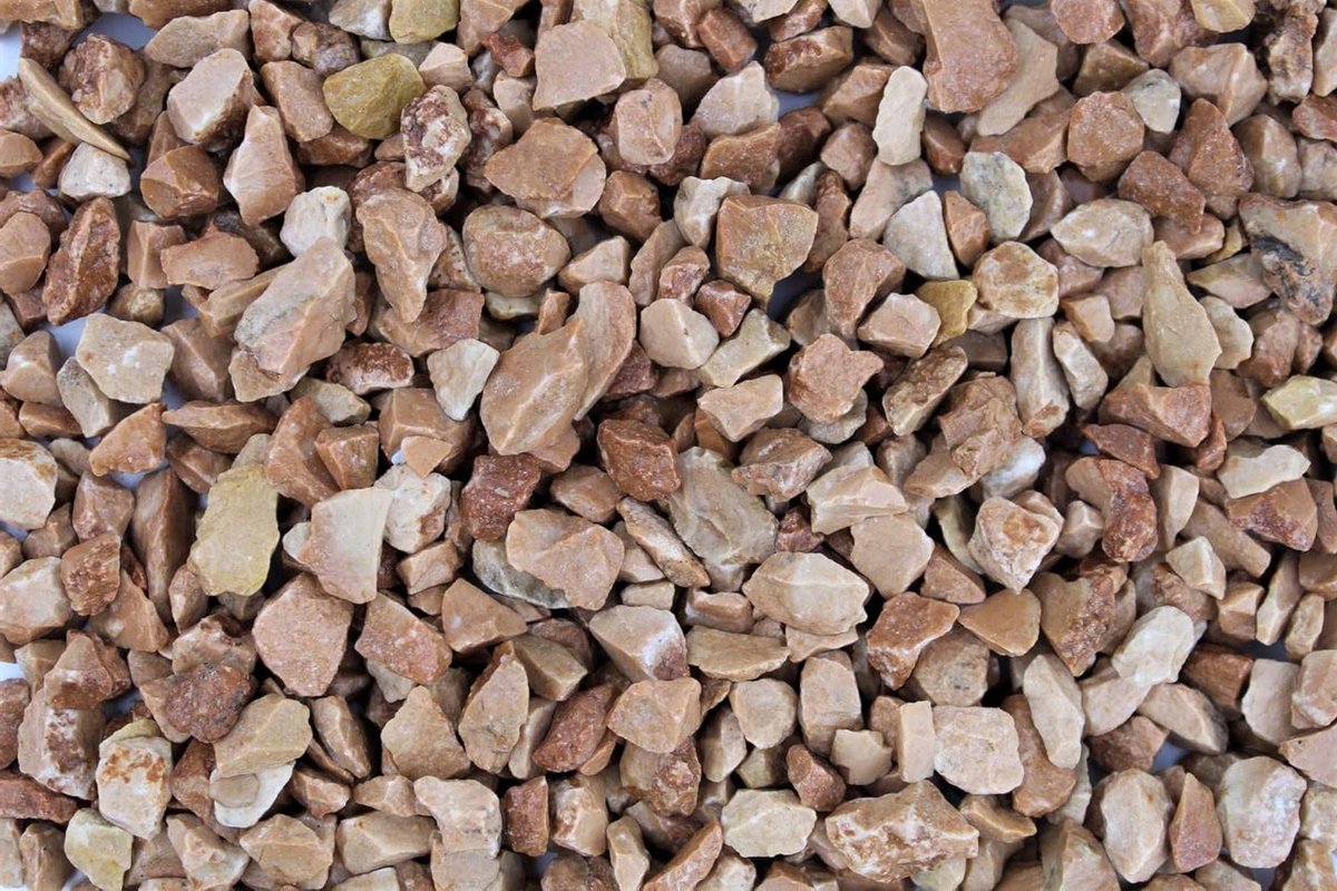 Siersplit Rosso Verona - Tuingrind Vijvergrind - Tuin Decoratie - Gewassen Korrel 8-12mm - 1 kg zak - Rood