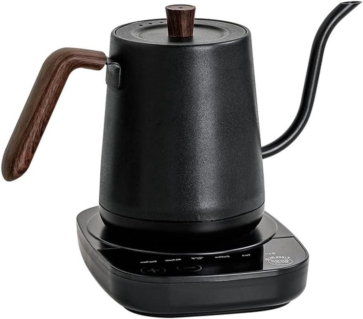 Elektrische Waterkoker - Zwanenhalsketel Temperatuurregeling - Precisie Koffie Gieten - 12 Uur Warm Houden - 800ml - Zilver