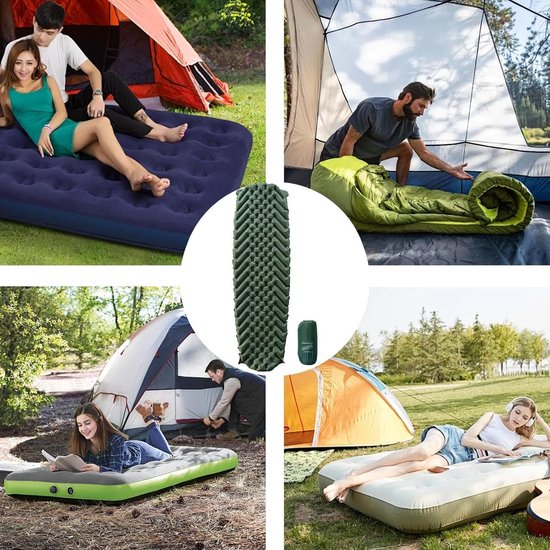 Slaapmat Kamperen - Luchtbed Tentmatras - Outdoor Slapen - Zelfopblaasbaar - 183 x 55 cm - Meerkleurig — afbeelding 5