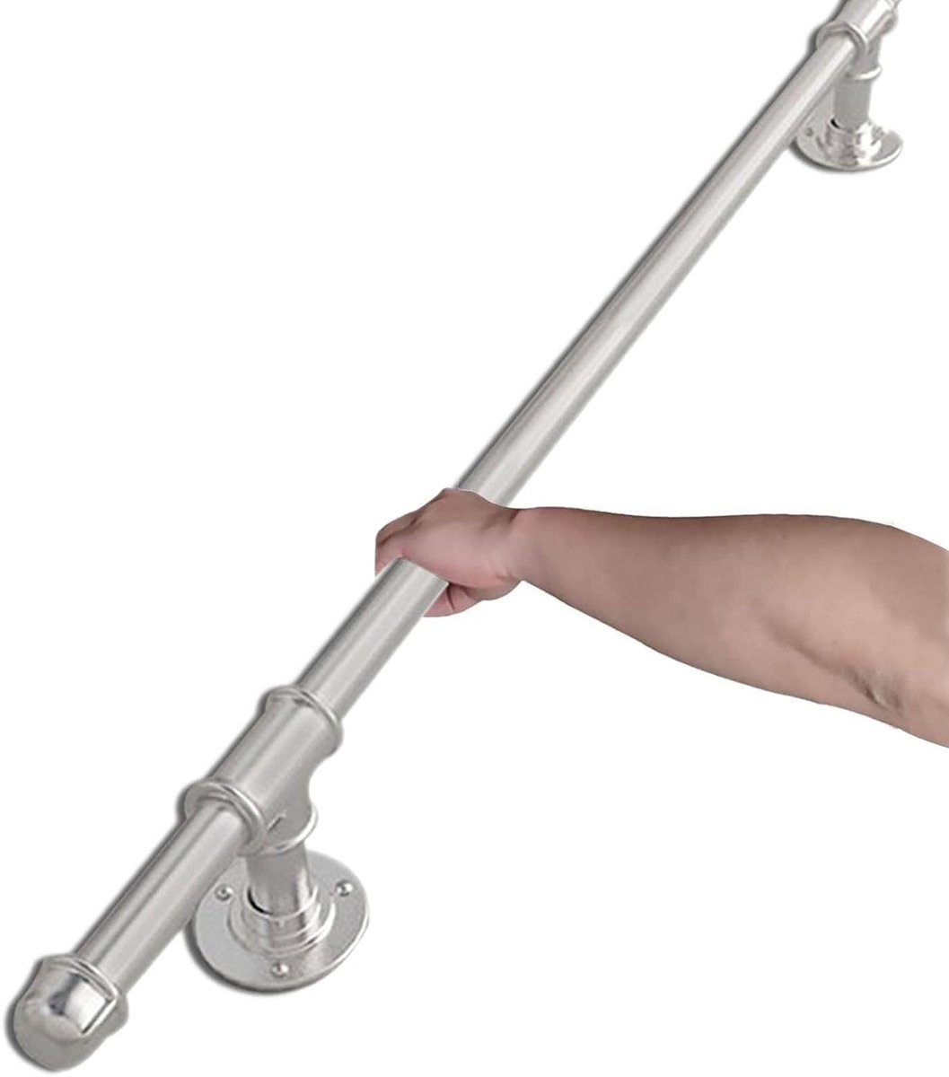 Traphek - Handgreep Leuning - Veiligheid Bieden - Roestwerende Dubbele Coating - 360 cm - Antraciet