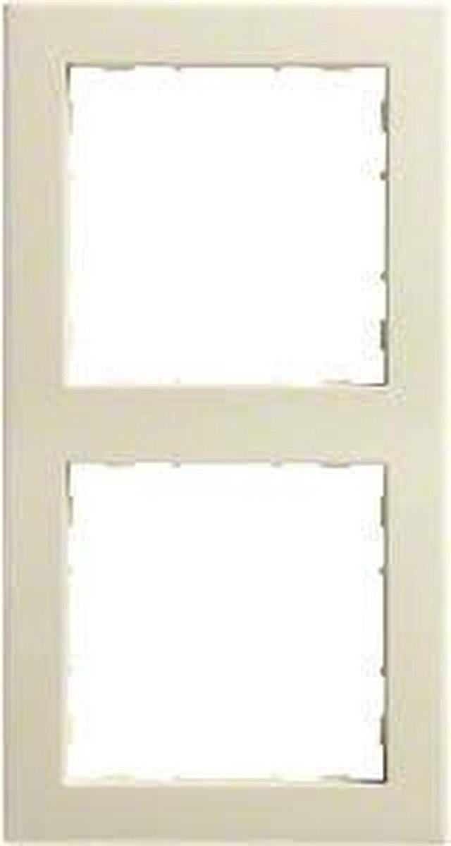 Afdekraam 2-voudig - Frame Schakelaarraam - Wandmontage - Inschroevend - 2-voudig - Crèmewit