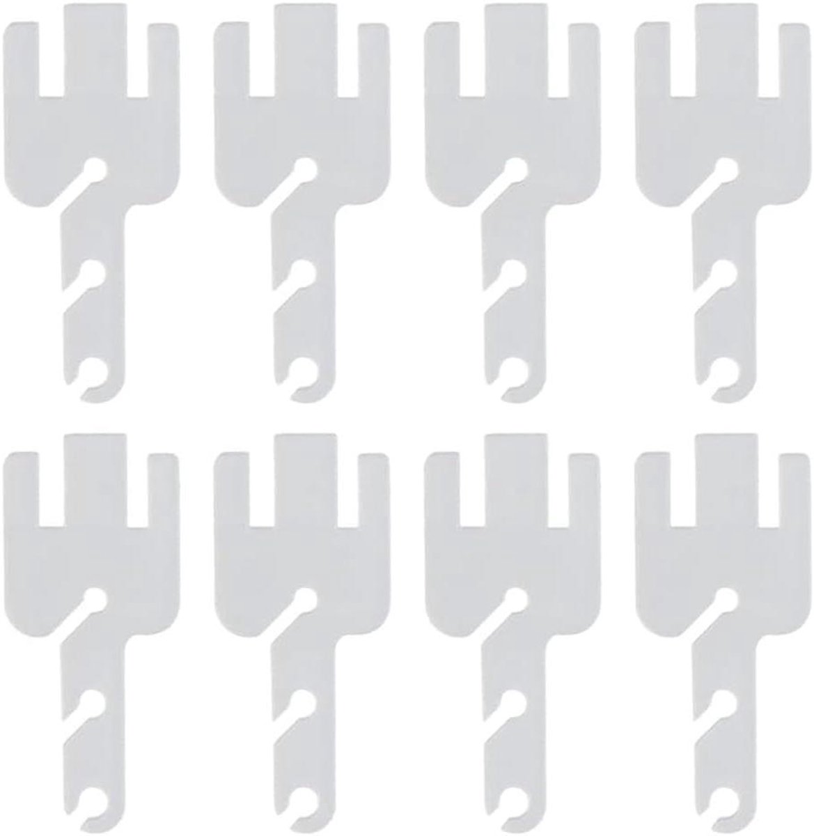 Breimachine Spanner - Breien Gereedschap - Snel Breien - Acryl Zuur Staven - 8 Stuks - Clear