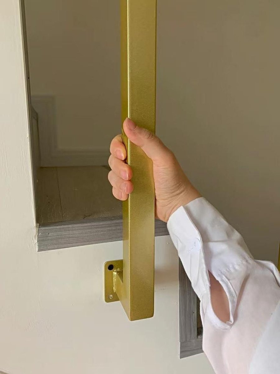 Trapbalusters Smeedijzer - Leuningpalen Balusters - Traprenovatie Veiligheid - Aanpasbare Hoogte - 16-100 inch - Goud