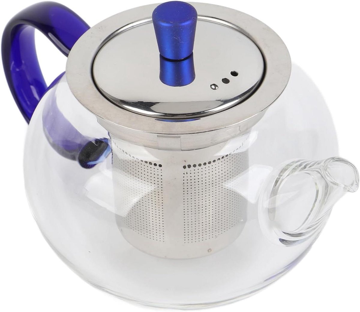 Glazen Theepot - Thee Kan - Thee Zetten - Verwijderbare Zetgroep - 252 ml - Transparant