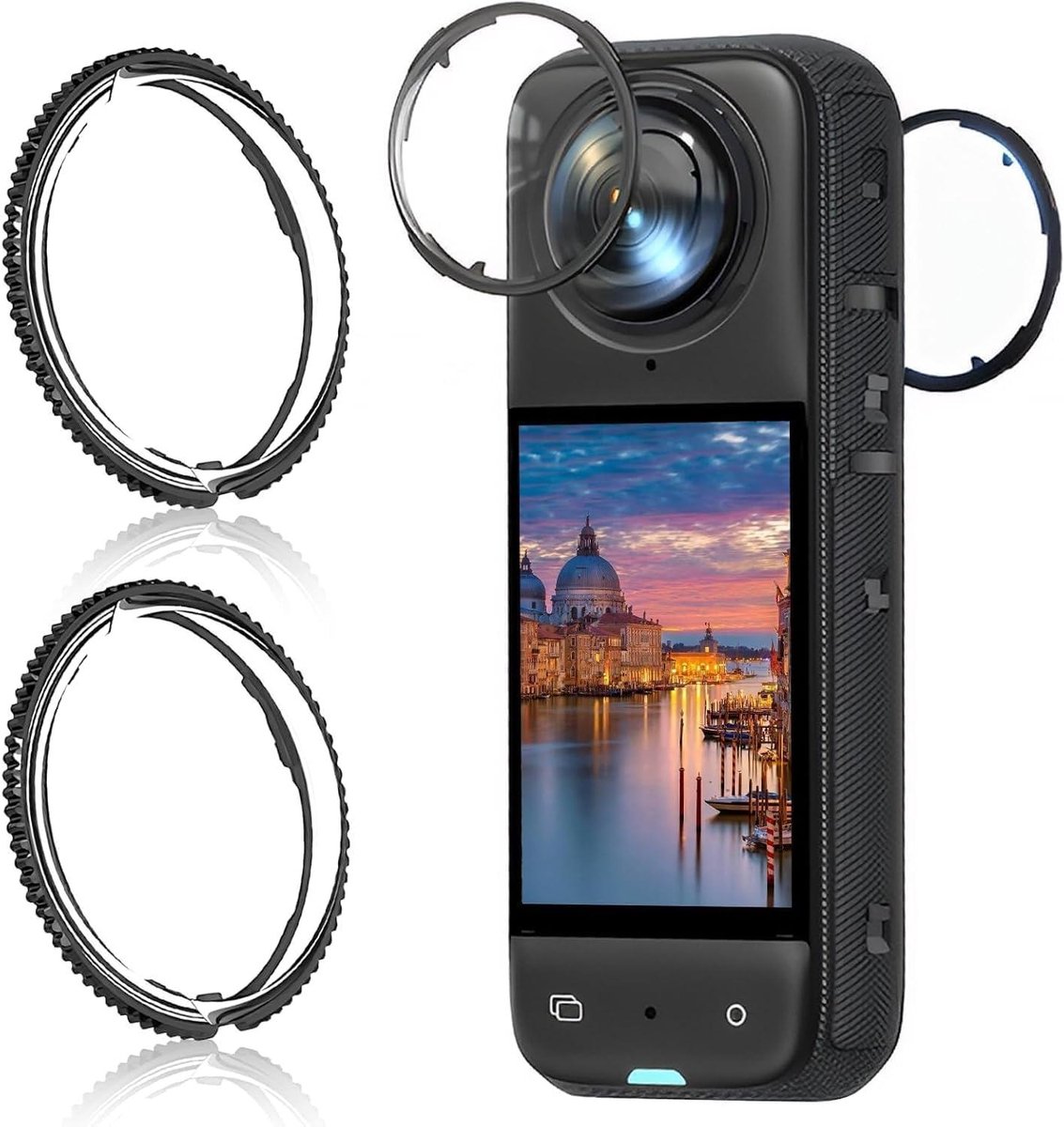 Lensbescherming - Camera Accessoires - Heldere Opnames - AR AF Coating - 2 stuks - Transparant