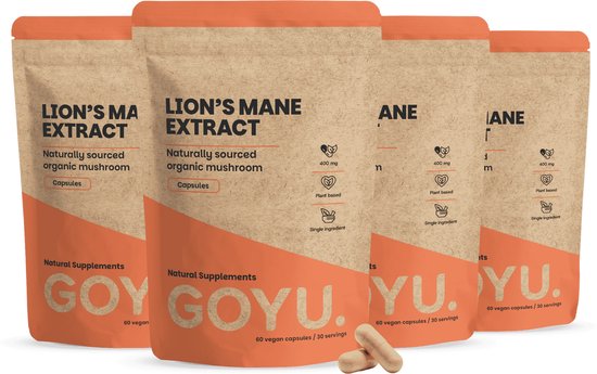 GOYU® - Lion's Mane Extract Capsules 400 mg Multipack 240