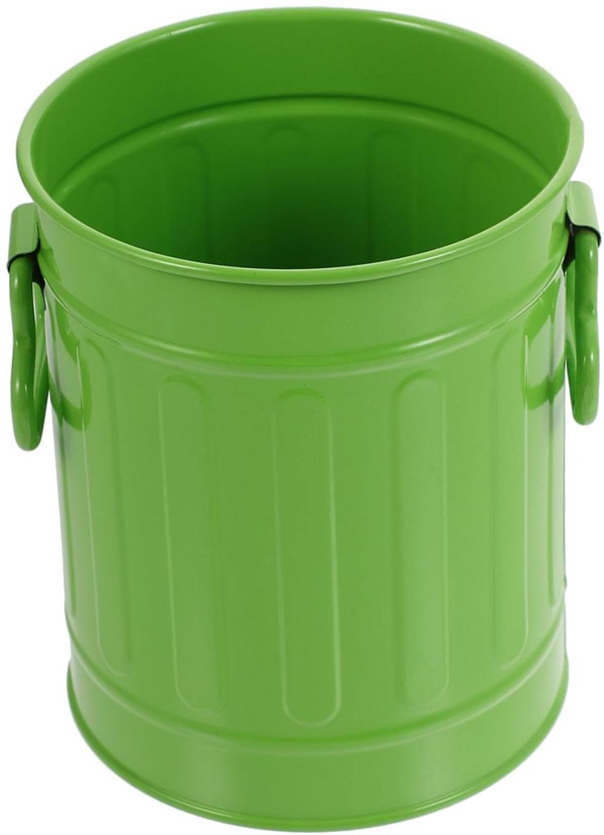 Mini Prullenbak - Bureau Container - Bureau Organisatie - Creatieve Vormgeving - 3 Stuks - Groen