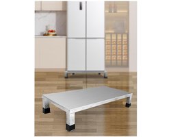 Apparaten Verhoger - Standaard Plank - Apparaten Stabiliseren - Roestvrij Staal - 15 cm Hoog - Zilver