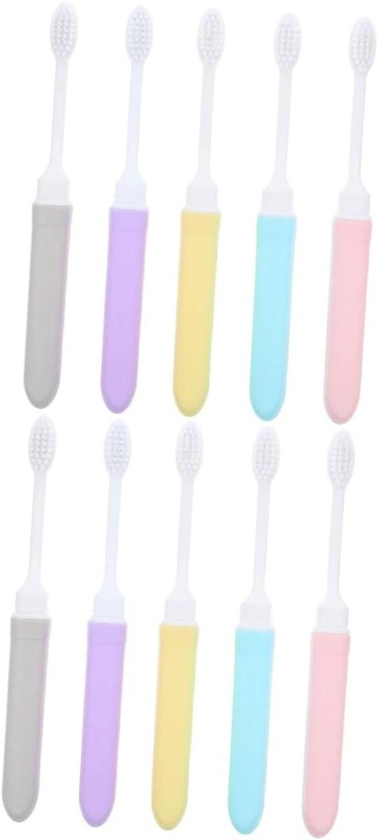 Reis Tandenborstels - Opvouwbare Tandenborstels - Mondhygiëne Onderweg - Compact Opvouwbaar Ontwerp - 17 cm - Gemengde Kleuren