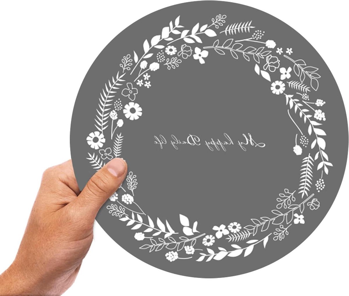 Siliconen Pannenonderzetters - Hete Mat Keuken - Bescherm Kookplaat - Antislip Ontwerp - 24 cm - Grijs