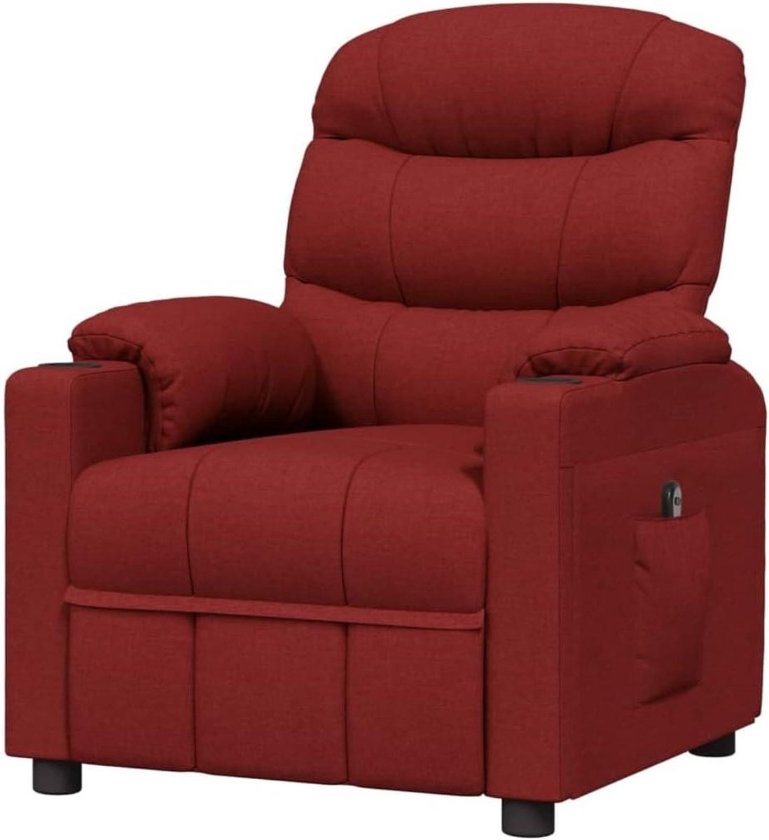 Elektrische Fauteuil - Verstelbare Stoel - Ontspannen Zitten - Elektrisch Verstelbaar - 75.5 x 92 x 105 cm - Wijnrood