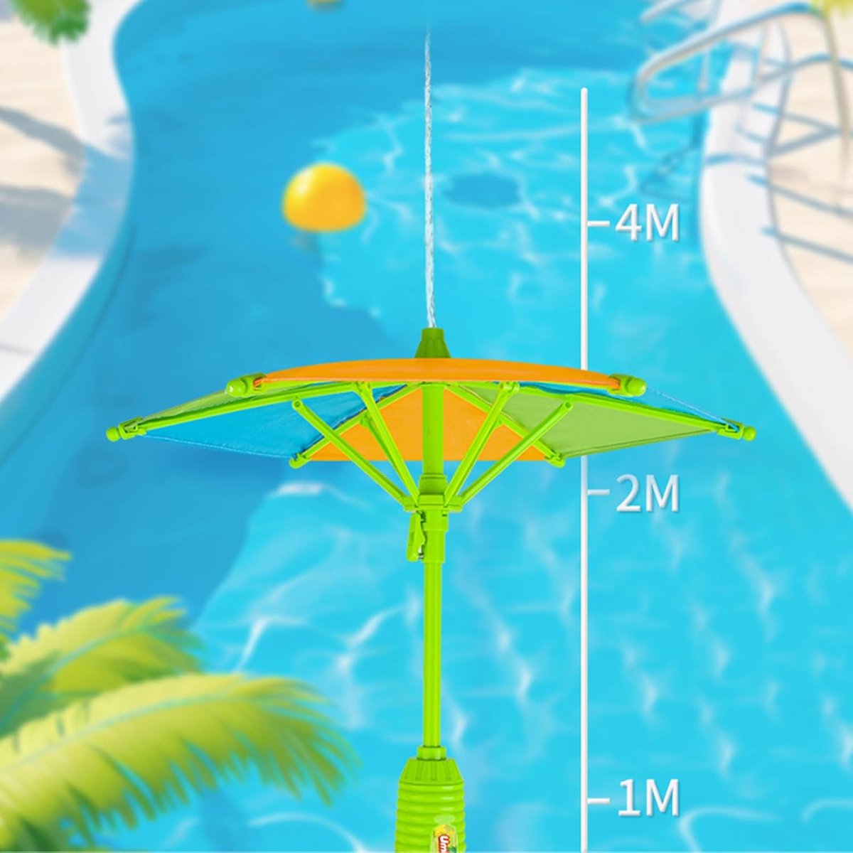Waterspuit Speelgoed - Waterkanon Kinderen - Buiten Spelen - Parapluvorm Design - 32 cm - Groen – foto 6