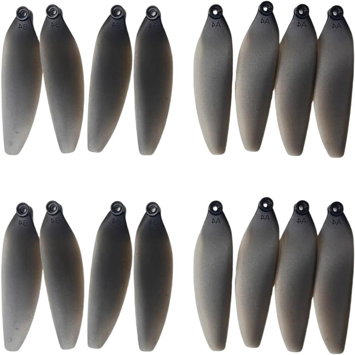 Reserve Propellers - Drone Onderdelen - Drone Vliegen - Set van 16 - 16 Stuks - Zwart