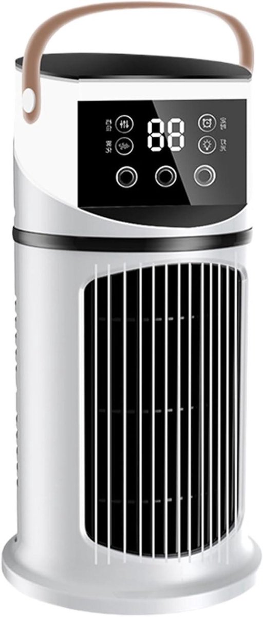 Draagbare Airco Unit - Verkoeler Ventilator - Persoonlijke Koeling - Stille Verdampingskoeling - 27 cm Hoog - Wit