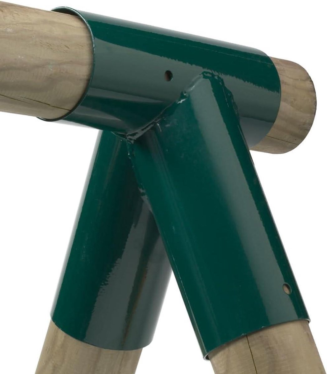 Schommelverbinder - Aansluitstuk Steiger - Schommel Bouwen - 90 Graden Hoek - 100 mm - Groen