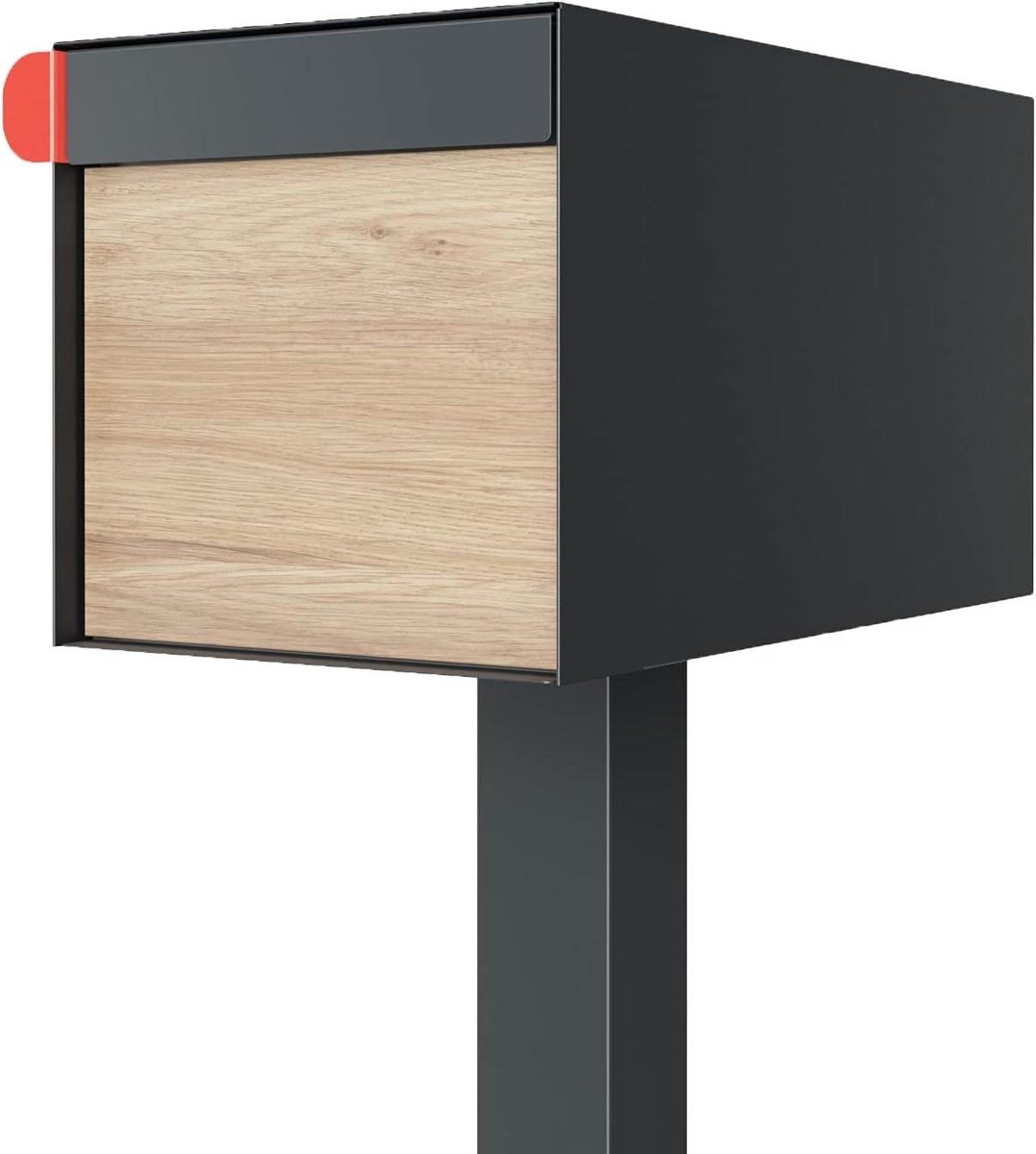 Brievenbus Op Paal - Buitenpost - Post Ontvangen - Amerikaans Design - 110 cm Hoog - Antraciet