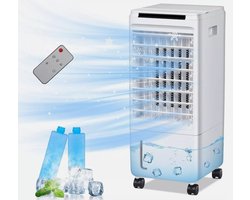 Puluomis Aircooler / Luchtkoeler – Met Koelelementen, 7L Watertank, Afstandsbediening, Timer & LED Display – Voor Verfrissende Verkoeling - Geen Mobiele Airco, Maar Effectief Alternatief Zonder Slang