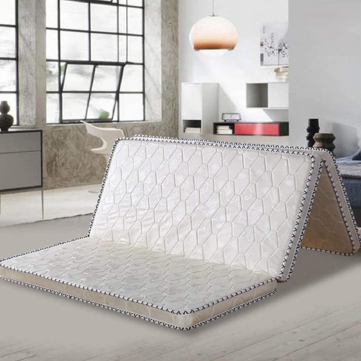 Gastenbed Matras - Vloermatras Kokos - Comfortabel Slapen - Stevig Kokoscomfort - 90x200cm - Niet gespecificeerd