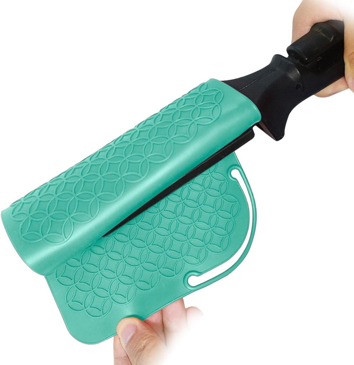 Hittebestendige Mat - Styling Mat Krultang - Bescherming Styling Tools - Antislip Vierkant Design - 21 x 15.6 cm - Zwart