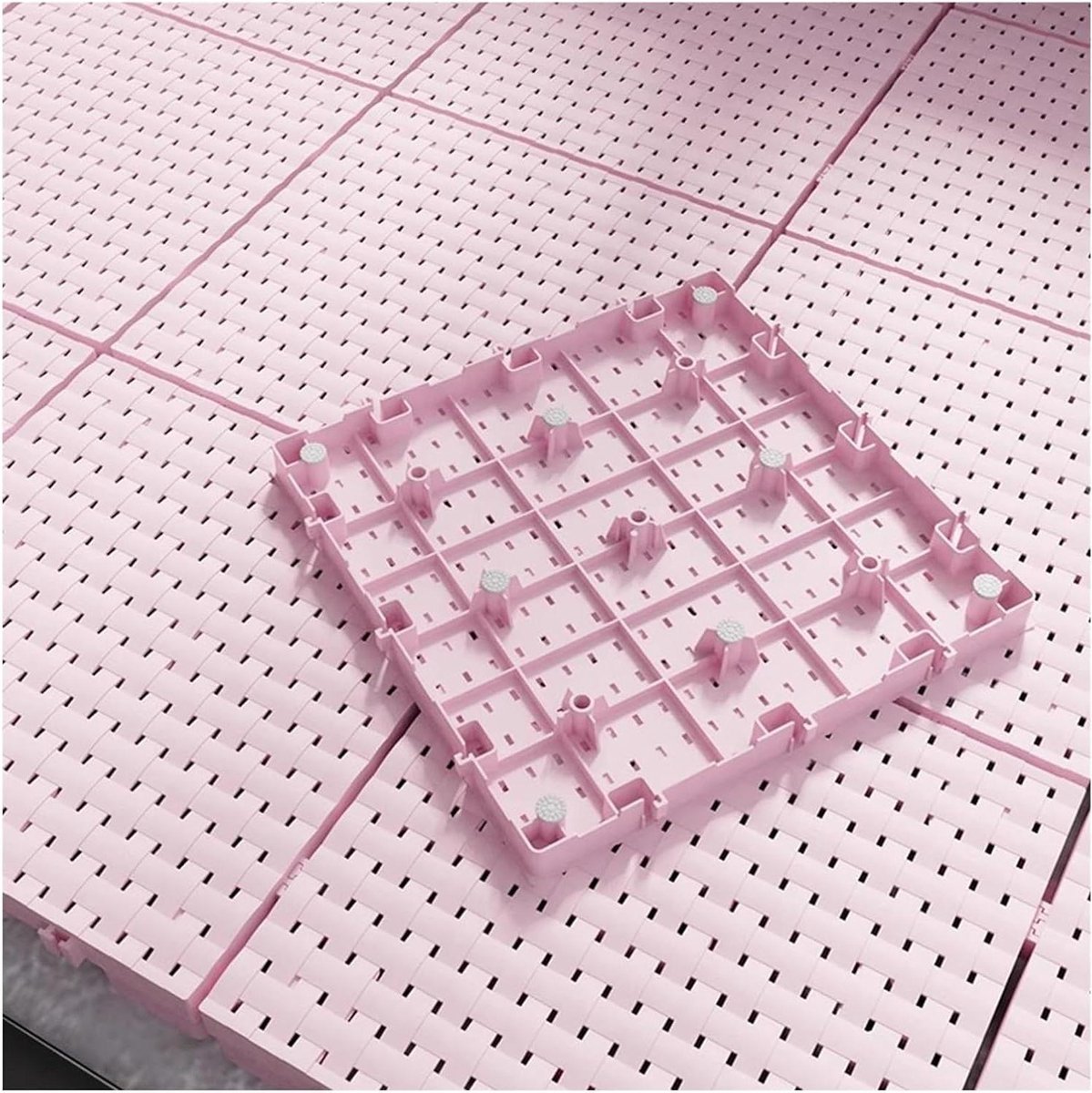 Vloertegels - Drainagetegels - Buitenruimte - Antislip ontwerp - 25x25cm - Grijs