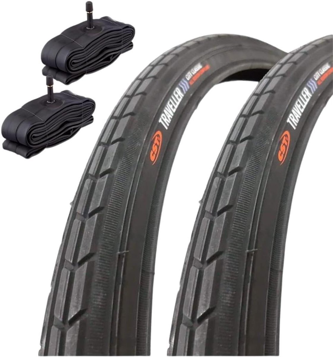 Banden en binnenbanden - Fietsonderdelen - Stadsfiets onderhoud - Butyl binnenbanden - 26 x 1 3/8 - Zwart