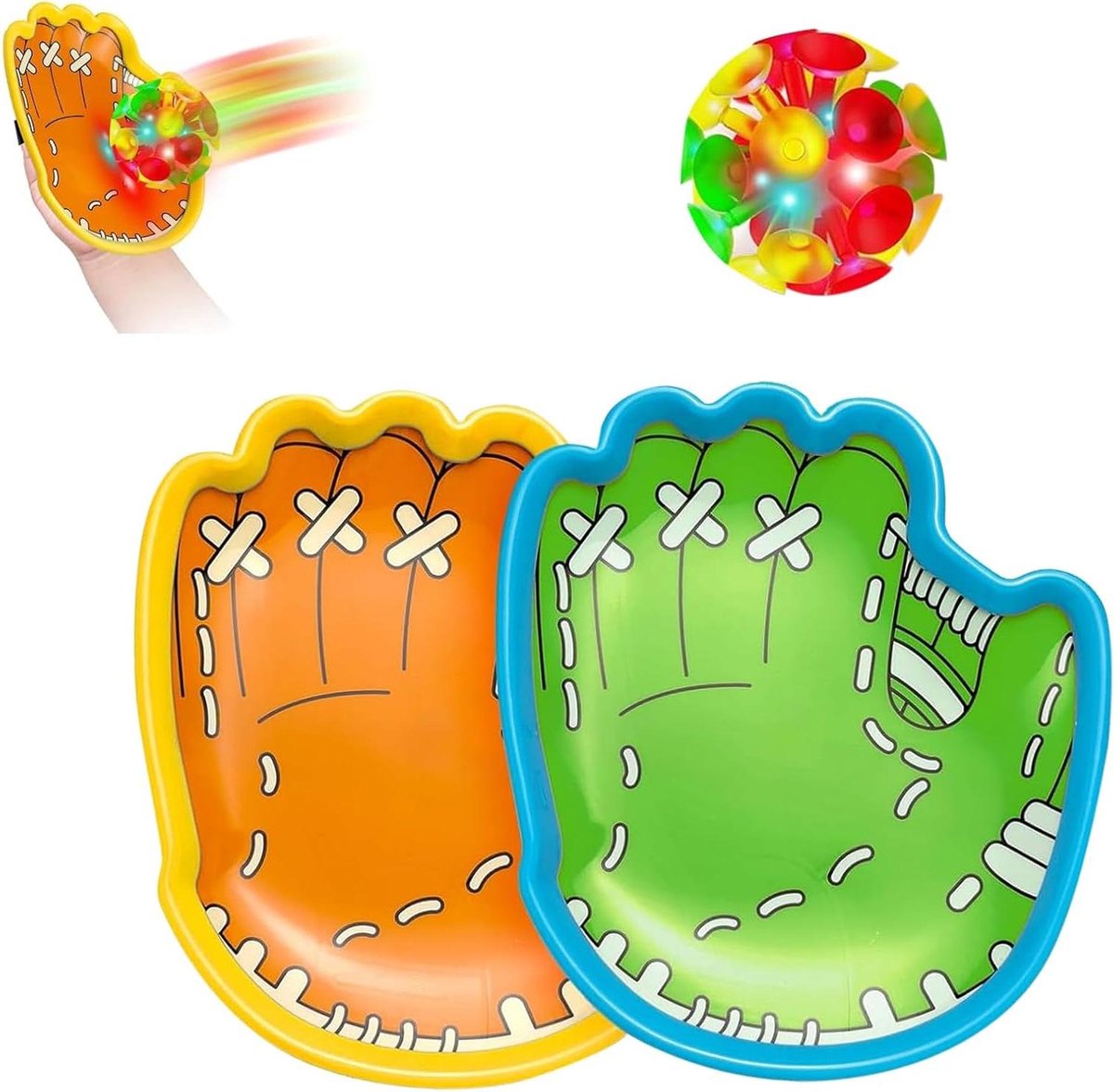 Balvangspel Set - Gooi en Vangbal - Familiepret - Interactieve Hand-Oog Coördinatie - 20.5 x 17 cm - Multicolor