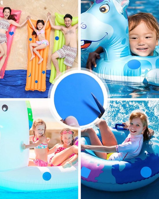 Zwembad Reparatiepleisters - Opblaasbaar Herstel - Lekkages Dichten - Zelfklevend Waterdicht - 7x7 cm - Transparant — afbeelding 3