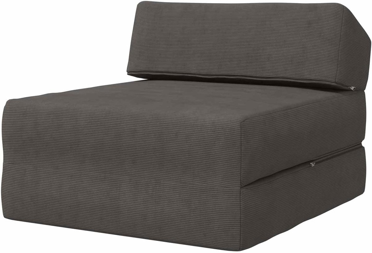 Vouwbare Slaapbank - Opklapbaar Bed - Ruimte Besparen - Dubbele Functie - 60 x 70 x 41 cm - Donkergrijs