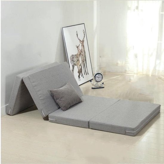Opvouwbaar Matras - Gastmatras Vloermatras - Comfortabel Slapen - 8cm Dik Schuim - 190x80 cm - Koffie — afbeelding 3
